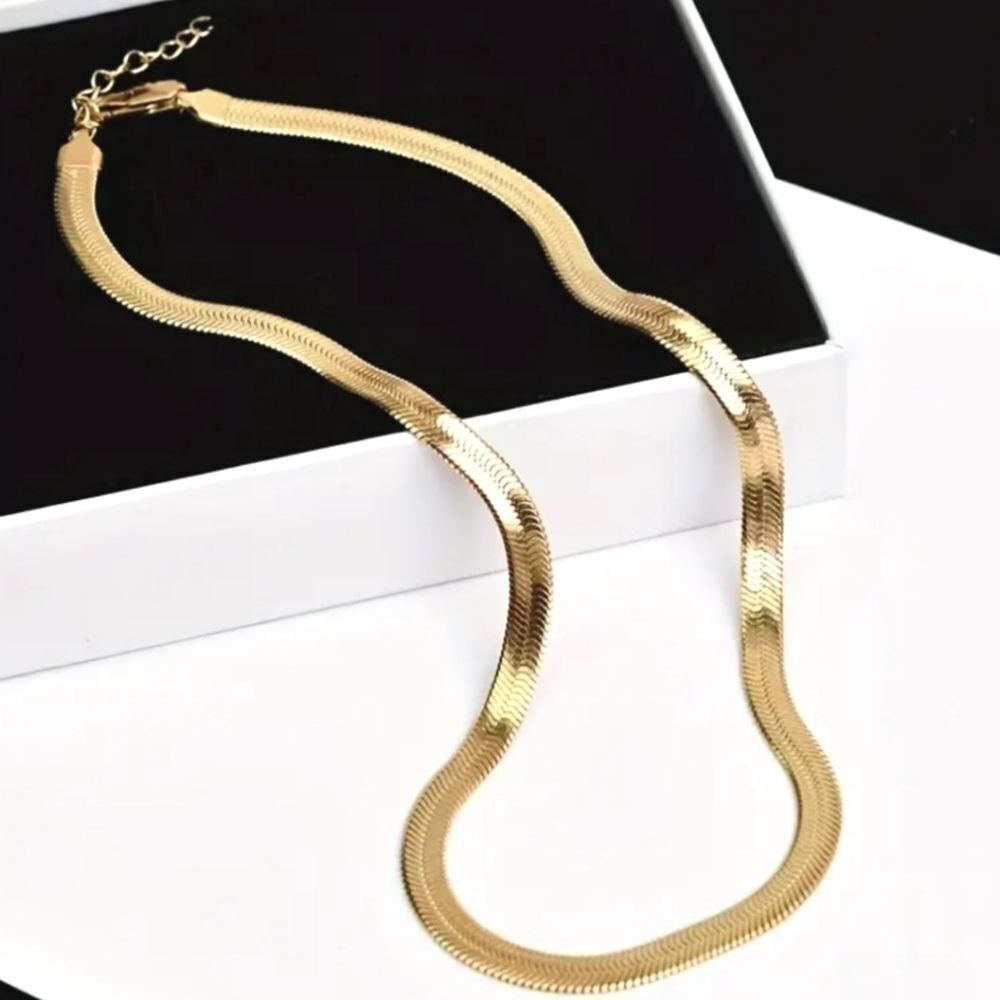 Golden 5MM Clavical Cuban necklace 18inches